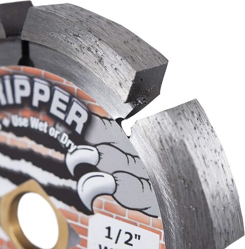 Delta Diamond Ripper Premium 4 Inch Tuck Point Diamond Blade, 1/2" Width, for Mortar Removal (4" X .500) in Kuwait
