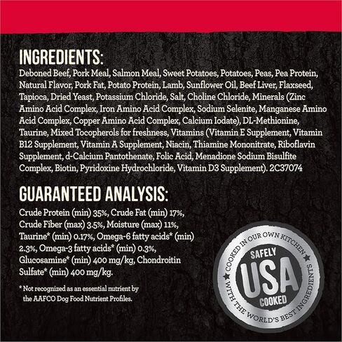 ميريك طعام الكلاب الخام الخالي من الحبوب من باك كونتري، وصفة لعبة كبيرة، طعام كلاب مجفف بالتجميد - كيس 20 باوند in Kuwait