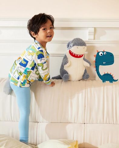babee Reshinee bamboo Baby Boys Pajama Sets 2-8Y Toddler Kids Girls 2pcs Long-Sleeve Snug fit Sleepwear Pjs Dinosaur in Saudi Arabia