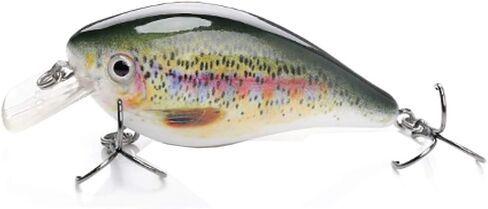Codaicen Bait Fish Crankbait لصيد الأسماك باس - طُعم صيد باس يشبه الحياة - طُعم صيد السمك المفترس - يمسك الباس، العين رمادية فاتحة اللون، بايك in Kuwait