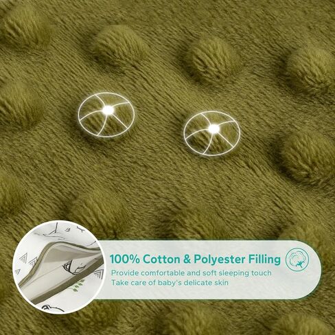 Baby Sleep Sack, 1.5 Tog Cotton Sleep Sack 0-6 months Baby Wearable Blanket with 2-Way Zipper, Blue in Kuwait