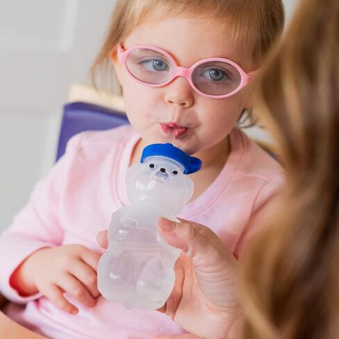 TalkTools Honey Bear Straw Cup - Special Needs Assistive Sippy Cup Inspire Straw Drinking, Spill Proof & Leak Resistant Lid, Food Grade Baby Bottle To Help Teach Lip Rounding, Tongue Retraction - 7 Oz in Kuwait