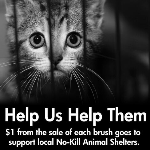 فرشاة القطط سليكر من بارك اوتفيترز، مشط تمشيط سريع ذاتي الجودة للقطط in Kuwait