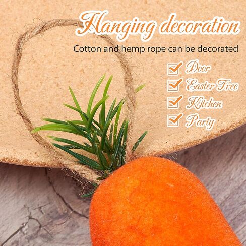 Athoinsu 22 قطعة من إسفنج عيد الفصح والجزر والحلي المعلقة والمحاكاة الاصطناعية بأحجام مختلفة من شجرة الخضروات الفقاعية وديكورات حفلات المطبخ المنزلي ومهرجان الربيع للأطفال الصغار in Kuwait