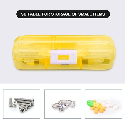 Wikineon Pill Box Pill Organiser Tablet Organiser Medicine Storage Box for Vitamins Medication, Suitable Portable in Pocket Bag for Trip Waterproof 9 Compartments Pill Organizer, Medication Organizer in Kuwait