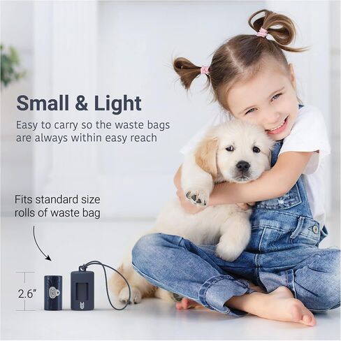 SVD.PET موزع أكياس فضلات الكلاب، موزع أكياس النفايات قابل للسحب، حامل أكياس فضلات خفيف الوزن، حزام قابل للتمدد يناسب أي مقود للكلاب، ملحقات مشي الكلاب (أسود) in Kuwait