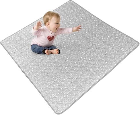 سجادات لعب الأطفال، سجادة لعب الأطفال الحسية اللمسية للأرضية، سجادة ناعمة لوقت البطن لتنمية المهارات الحسية والحركية، سجادات لعب مبطنة غير قابلة للانزلاق قابلة للغسل في الغسالة للرضع والرضع والأطفال الصغار in Kuwait