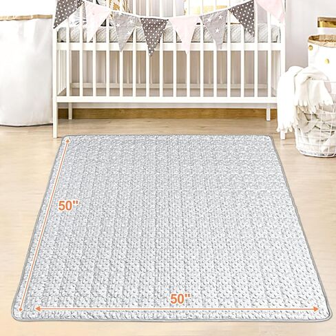 سجادات لعب الأطفال، سجادة لعب الأطفال الحسية اللمسية للأرضية، سجادة ناعمة لوقت البطن لتنمية المهارات الحسية والحركية، سجادات لعب مبطنة غير قابلة للانزلاق قابلة للغسل في الغسالة للرضع والرضع والأطفال الصغار in Kuwait