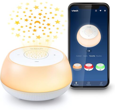 VTech BC8213 V-Hush Junior Sleep Soother - 40 Stories, Songs & Sounds, Record Your Voice, Bluetooth Speaker, Color Night Light & Ceiling Projector in Saudi Arabia