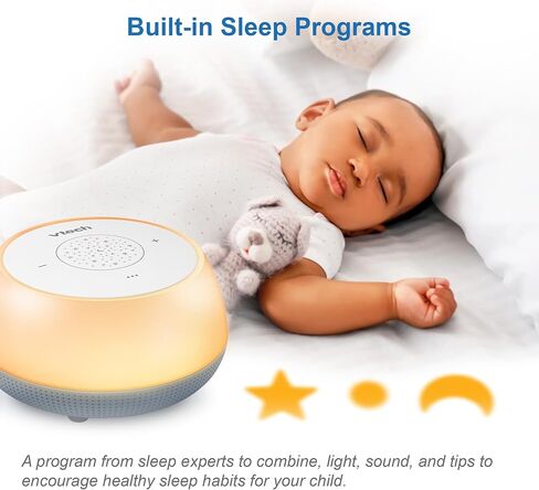 VTech BC8213 V-Hush Junior Sleep Soother - 40 Stories, Songs & Sounds, Record Your Voice, Bluetooth Speaker, Color Night Light & Ceiling Projector in Saudi Arabia