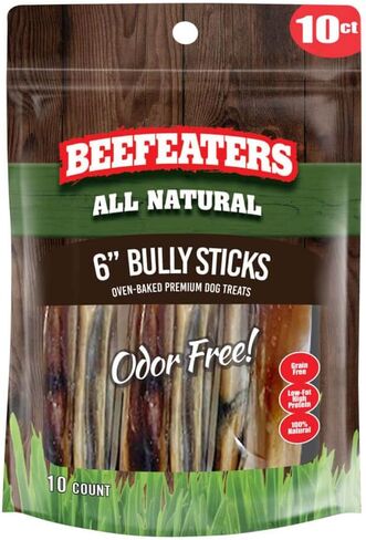 عصا الفتوة من Beefeaters مقاس 6 بوصات، علاج للكلاب، 10 قيراط in Kuwait