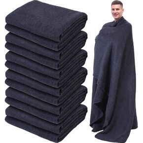 Preboun 6 Pcs Fire Retardant Emergency Blankets 60x80 Throw,Olive Green in Saudi Arabia
