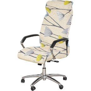 غطاء منزلق لكرسي مكتب الكمبيوتر من Eco-Ancheng، غطاء كرسي دوار عالمي لكرسي المكتب، أغطية كرسي الرئيس مع أغطية كراسي الألعاب بسحاب متين، غطاء منزلق للكرسي الخلفي العالي لكرسي الكمبيوتر المكتبي (L، 28) in Kuwait