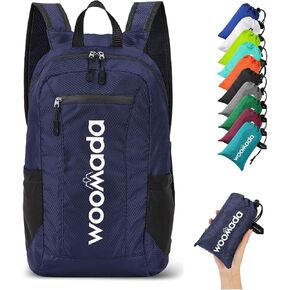 حقيبة ظهر WOOMADA 16L خفيفة الوزن للغاية وقابلة للتعبئة ومقاومة للماء للسفر والتنزه حقيبة ظهر نهارية سهلة الاستخدام وقابلة للطي للتخييم في الهواء الطلق in Kuwait