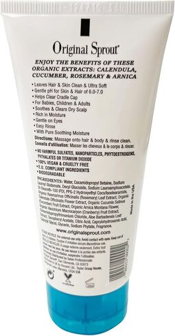 Original Sprout Baby Shampoo and Body Wash |Hair and Bodywash Sensitive Skin in Kuwait