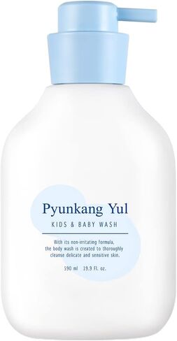 بيونكانغ يول غسول للاطفال والرضع مع نخالة الارز والسيراميد والسيكا وحمض الهيالورونيك فائق الترطيب وجل استحمام مهدئ معتمد من مجموعة العمل البيئي خالي من العطور لجميع انواع البشرة | 19.9 اونصة سائلة in Kuwait