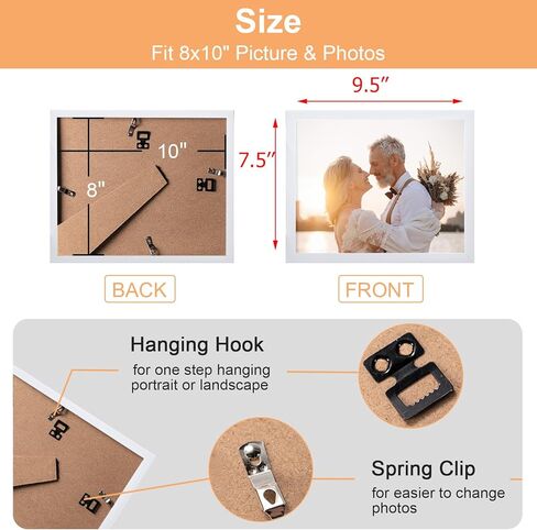 إطار صورة مقاس 8.5 × 11، إطار شهادة وثيقة دبلوم للجدار وعرض الطاولة، أسود، 5 عبوات in Kuwait