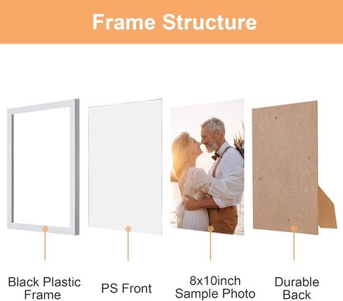 إطار صورة مقاس 8.5 × 11، إطار شهادة وثيقة دبلوم للجدار وعرض الطاولة، أسود، 5 عبوات in Kuwait