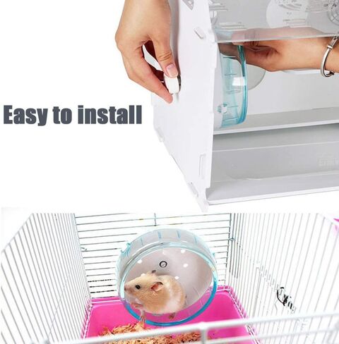 ZOOPOLR 4.7 Inches Small Silent Spinner Exercise Running Wheel for Small Hamsters, Gerbils, or Mice (Pink Running Wheel) in Saudi Arabia