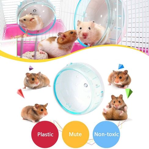 ZOOPOLR 4.7 Inches Small Silent Spinner Exercise Running Wheel for Small Hamsters, Gerbils, or Mice (Pink Running Wheel) in Saudi Arabia