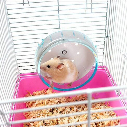 ZOOPOLR 4.7 Inches Small Silent Spinner Exercise Running Wheel for Small Hamsters, Gerbils, or Mice (Pink Running Wheel) in Saudi Arabia