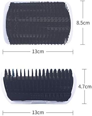 Hub's Gadget 2 Pack Cat Self Groomer، مشط تدليك زاوية الحائط، فرشاة العناية بالقطط، أسود in Saudi Arabia
