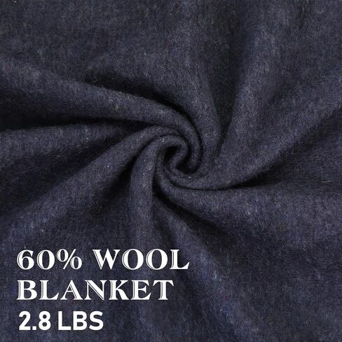Preboun 6 Pcs Fire Retardant Emergency Blankets 60x80 Throw,Olive Green in Saudi Arabia