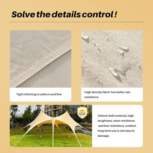 Beach Tent Beach Canopy Beach Shade UPF50+, ANEWSIR Beach Cabana 9ft Tall, 13 x 20 ft Wide, Outdoor Sun Shelter for Camping, Fishing, Picnics or Backyard Fun in Kuwait