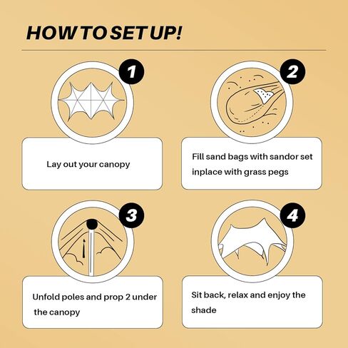 Beach Tent Beach Canopy Beach Shade UPF50+, ANEWSIR Beach Cabana 9ft Tall, 13 x 20 ft Wide, Outdoor Sun Shelter for Camping, Fishing, Picnics or Backyard Fun in Kuwait