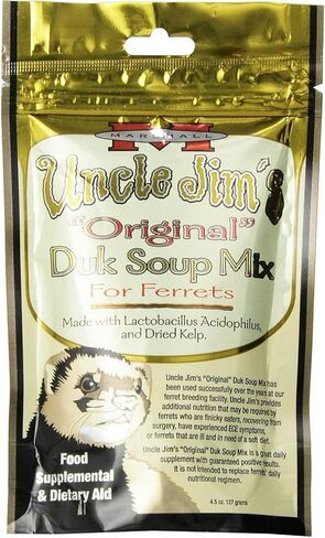 Marshall Uncle Jim's Original Duk Soup Mix for Ferrets 1.69Lb (6 x 4.5oz) in Kuwait