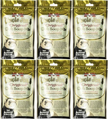 Marshall Uncle Jim's Original Duk Soup Mix for Ferrets 1.69Lb (6 x 4.5oz) in Kuwait