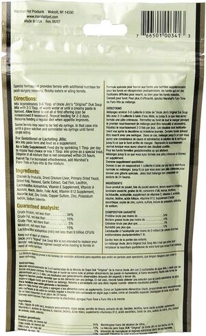 Marshall Uncle Jim's Original Duk Soup Mix for Ferrets 1.69Lb (6 x 4.5oz) in Kuwait