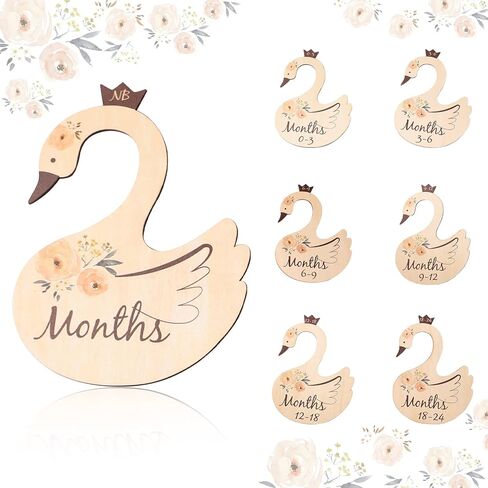 ibwaae Wooden Baby Closet Size Divider Organizer Hanger Clothing Dividers for Newborn Nursery Decor Infant to 24 Months in Kuwait