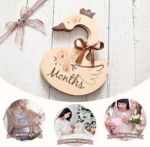 ibwaae Wooden Baby Closet Size Divider Organizer Hanger Clothing Dividers for Newborn Nursery Decor Infant to 24 Months in Kuwait