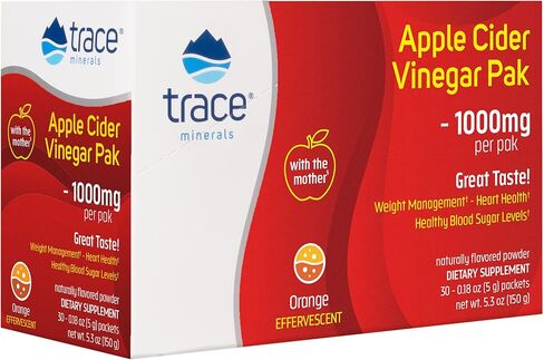 المعادن النادرة | خل التفاح باك | مكمل غذائي طبيعي لدعم عملية الهضم الطبيعية | نكهة البرتقال | 30 باكيت بودرة in Kuwait