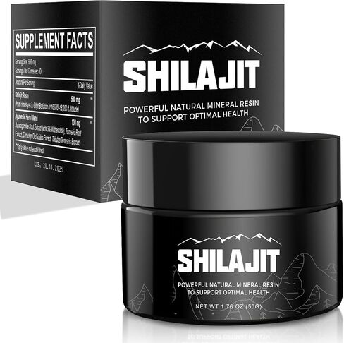 Shilajit Pure Himalayan Shilajit Resin - 600mg Himalayan Shilajit Resin, with 85+ Trace Minerals & Fulvic Acid, (1 Pack) in Saudi Arabia