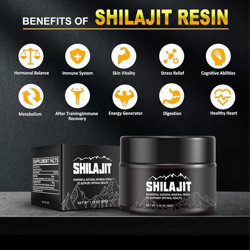 Shilajit Pure Himalayan Shilajit Resin - 600mg Himalayan Shilajit Resin, with 85+ Trace Minerals & Fulvic Acid, (1 Pack) in Saudi Arabia