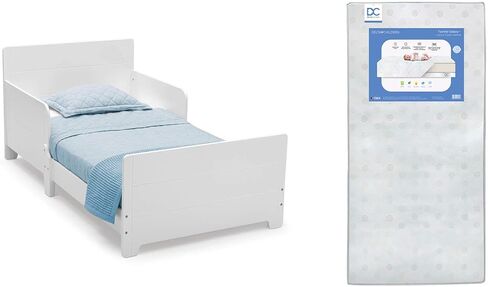 Delta Children MySize Toddler Bed - Greenguard Gold Certified, Bianca White in Kuwait