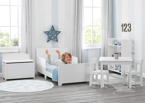 Delta Children MySize Toddler Bed - Greenguard Gold Certified, Bianca White in Kuwait