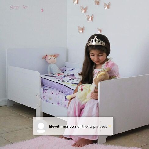 Delta Children MySize Toddler Bed - Greenguard Gold Certified, Bianca White in Kuwait