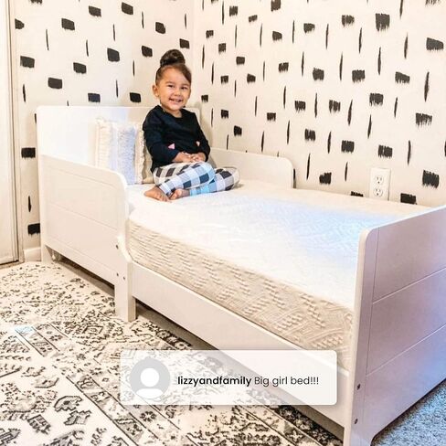 Delta Children MySize Toddler Bed - Greenguard Gold Certified, Bianca White in Kuwait
