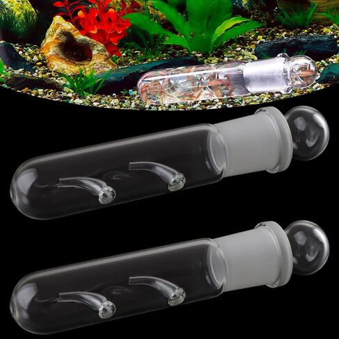 2 Pack Clear Glass Planaria Trap Catch Trap Aquarium Cleaning Supply for Dwarf Shrimp Crystal red Shrimp Cherry Shrimp (2 Holes) in Saudi Arabia