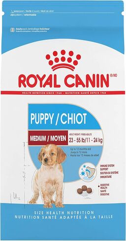 Royal Canin Size Health Nutrition Medium Puppy Dry Dog Food, 6 lb bag in Kuwait