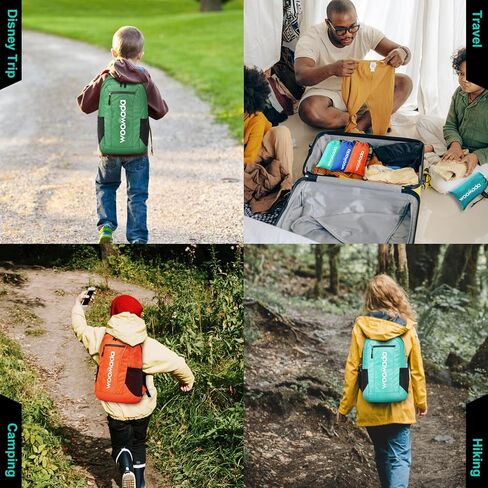 حقيبة ظهر WOOMADA 16L خفيفة الوزن للغاية وقابلة للتعبئة ومقاومة للماء للسفر والتنزه حقيبة ظهر نهارية سهلة الاستخدام وقابلة للطي للتخييم في الهواء الطلق in Kuwait