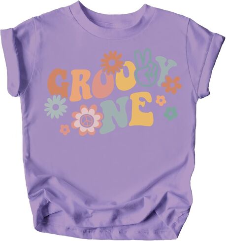 Groovy One Daisy Adorable 1st Birthday Shirt for Infant Baby Toddler Girl First Birthday Outfit in Saudi Arabia
