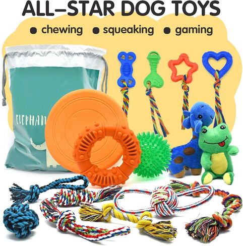 Plush Dog Toy For Aggressive Chewers Large Breeds, Squeaky Dog Toys For Large Dog, Tug Of War Dog Toy To Keep Them Busy, Tough Stuffed Animals Dog Chew Toy, Big Puppy Chew Toys For Teething in Kuwait