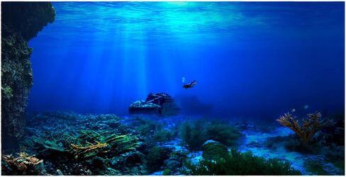 ملصق CUEA ذاتي اللصق مصنوع من مادة البولي فينيل كلوريد خلفية متينة ثلاثية الأبعاد للأحواض (12250 سم) in Kuwait