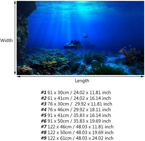 ملصق CUEA ذاتي اللصق مصنوع من مادة البولي فينيل كلوريد خلفية متينة ثلاثية الأبعاد للأحواض (12250 سم) in Kuwait