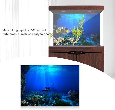 ملصق CUEA ذاتي اللصق مصنوع من مادة البولي فينيل كلوريد خلفية متينة ثلاثية الأبعاد للأحواض (12250 سم) in Kuwait