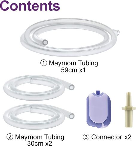 Maymom Tubing Compatible with Lansinoh Breastpump Not Original Lansinoh Pump Parts Replace Lansinoh Tubing. Work with Lansinoh Signature Pro,Lansinoh Smartpump in Saudi Arabia